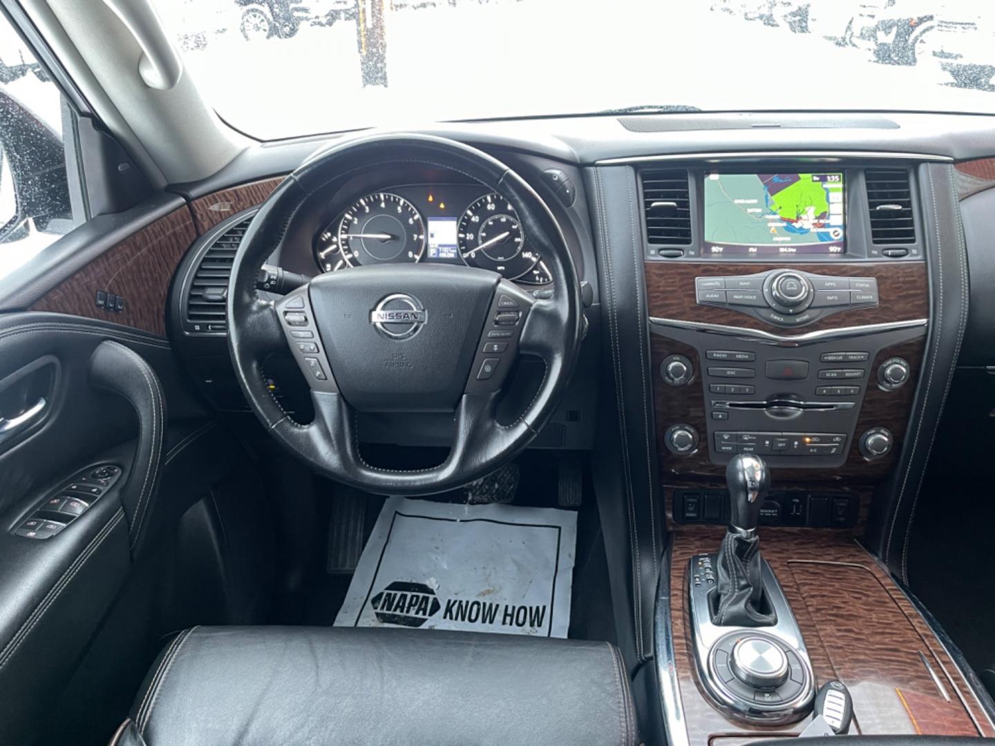 2020 Gray /black leather Nissan Armada SL AWD (JN8AY2NCXL9) with an 5.6L V8 DOHC 32V engine, 7A transmission, located at 1960 Industrial Drive, Wasilla, 99654, (907) 274-2277, 61.573475, -149.400146 - Photo#14